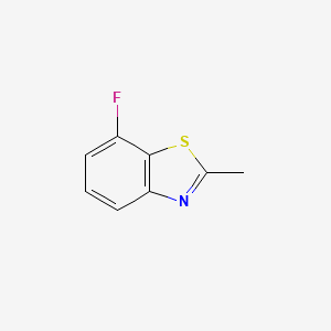 molecular formula C8H6FNS B1395961 7-Fluoro-2-methylbenzo[d]thiazole CAS No. 1188164-94-4