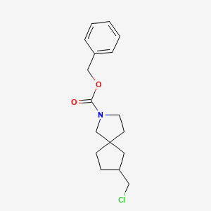 Benzyl 7-(chloromethyl)-2-azaspiro[4.4]nonane-2-carboxylate