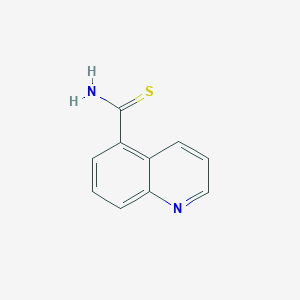 molecular formula C10H8N2S B1395965 喹啉-5-硫代甲酰胺 CAS No. 855763-66-5