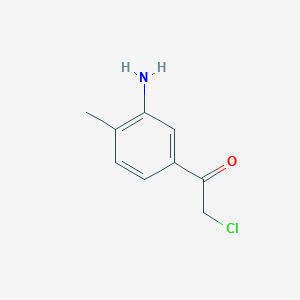 1-(3-Amino-4-methylphenyl)-2-chloroethan-1-one