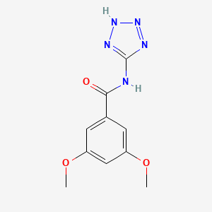 molecular formula C10H11N5O3 B13959721 3,5-dimethoxy-N-(2H-tetrazol-5-yl)benzamide CAS No. 557781-87-0