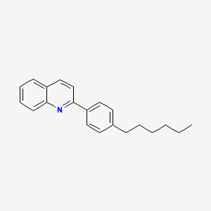 molecular formula C21H23N B13959723 2-(4-Hexylphenyl)quinoline 