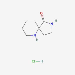 molecular formula C8H15ClN2O B1395973 2,6-Diazaspiro[4.5]decan-1-one hydrochloride CAS No. 1203686-81-0