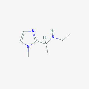 molecular formula C8H15N3 B13959737 N-ethyl-1-(1-methyl-1H-imidazol-2-yl)ethanamine 