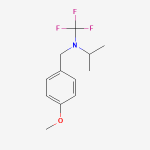 molecular formula C12H16F3NO B13959739 N-(4-methoxybenzyl)-N-(trifluoromethyl)propan-2-amine 