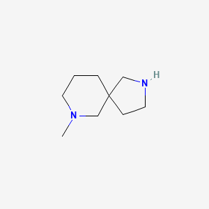 molecular formula C9H18N2 B1395977 7-甲基-2,7-二氮杂螺[4.5]癸烷 CAS No. 1086395-12-1