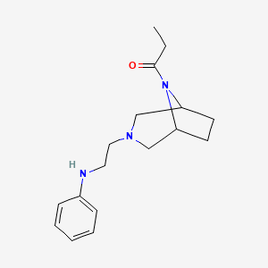 3-(2-(Phenylamino)ethyl)-8-propionyl-3,8-diazabicyclo(3.2.1)octane