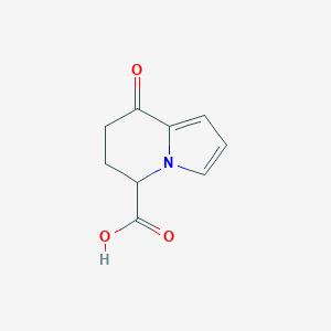 molecular formula C9H9NO3 B1395980 8-Oxo-5,6,7,8-tetrahydroindolizine-5-carboxylic acid CAS No. 1218197-94-4