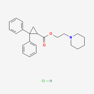 2-(1-Piperidinyl)ethyl 2,2-diphenylcyclopropanecarboxylate hydrochloride