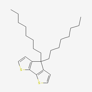 molecular formula C25H38S2 B13959844 7,7-dioctyl-3,11-dithiatricyclo[6.3.0.02,6]undeca-1(8),2(6),4,9-tetraene 