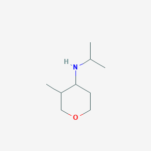 molecular formula C9H19NO B13959871 N-isopropyl-3-methyltetrahydro-2H-pyran-4-amine 