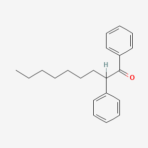 molecular formula C21H26O B13959879 Nonanophenone, 2-phenyl- CAS No. 52072-38-5