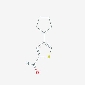 4-Cyclopentylthiophene-2-carbaldehyde