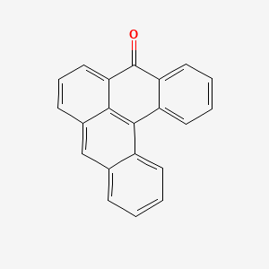 molecular formula C21H12O B13959886 9H-Dibenzo(C,MN)phenanthren-9-one CAS No. 62716-20-5