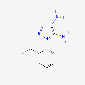 molecular formula C11H14N4 B13959908 1-(2-Ethylphenyl)-1H-pyrazole-4,5-diamine 