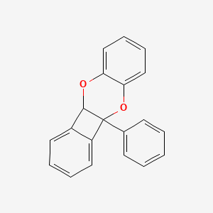 molecular formula C20H14O2 B13959919 Benzo[b]benzo[3,4]cyclobuta[1,2-e][1,4]dioxin, 4b,10a-dihydro-4b-phenyl- CAS No. 53486-88-7