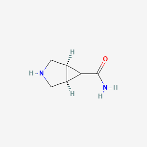 molecular formula C6H10N2O B1395992 (1r,5s,6r)-3-氮杂双环[3.1.0]己烷-6-甲酰胺 CAS No. 848488-89-1