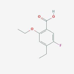 molecular formula C11H13FO3 B13959924 2-Ethoxy-4-ethyl-5-fluorobenzoic acid 