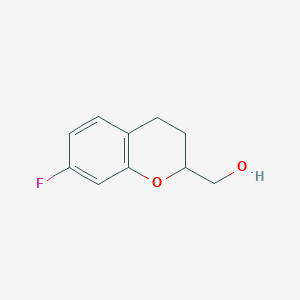 molecular formula C10H11FO2 B13959926 (7-fluoro-3,4-dihydro-2H-chromen-2-yl)methanol 