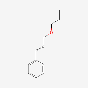 molecular formula C12H16O B13959934 Benzene, (3-propoxy-1-propenyl)- CAS No. 54518-01-3