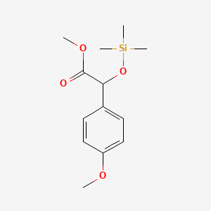 Benzeneacetic acid, 4-methoxy-alpha-[(trimethylsilyl)oxy]-, methyl ester