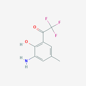 1-(3-Amino-2-hydroxy-5-methylphenyl)-2,2,2-trifluoroethan-1-one