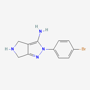 2-(4-Bromophenyl)-2,4,5,6-tetrahydropyrrolo[3,4-c]pyrazol-3-amine