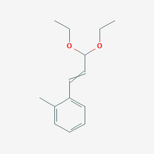 molecular formula C14H20O2 B13959980 1-(3,3-Diethoxyprop-1-en-1-yl)-2-methylbenzene CAS No. 819066-30-3