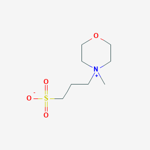 molecular formula C8H17NO4S B013960 N-甲基-N-(3-磺丙基)吗啉，内盐 CAS No. 111282-24-7