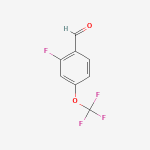 molecular formula C8H4F4O2 B1396002 2-Fluoro-4-(trifluoromethoxy)benzaldehyde CAS No. 1227628-83-2