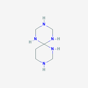 molecular formula C6H15N5 B13960037 1,3,5,7,9-Pentaazaspiro[5.5]undecane CAS No. 64295-37-0