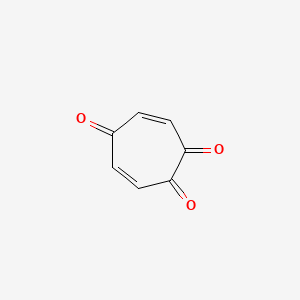 molecular formula C7H4O3 B13960046 3,6-Cycloheptadiene-1,2,5-trione CAS No. 56561-57-0