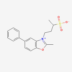 2-Methyl-5-phenyl-3-(3-sulphonatobutyl)benzoxazolium