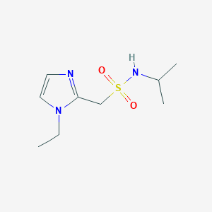 molecular formula C9H17N3O2S B13960064 1-(1-ethyl-1H-imidazol-2-yl)-N-isopropylmethanesulfonamide 