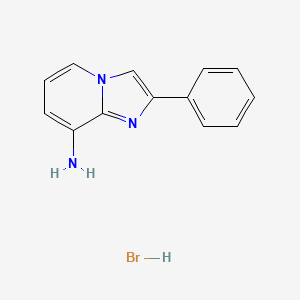 molecular formula C13H12BrN3 B1396009 2-Phenylimidazo[1,2-a]pyridin-8-amine hydrobromide CAS No. 185133-88-4