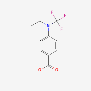 molecular formula C12H14F3NO2 B13960109 Methyl 4-(isopropyl(trifluoromethyl)amino)benzoate 