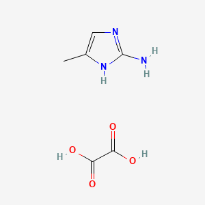 molecular formula C6H9N3O4 B1396018 5-甲基-1H-咪唑-2-胺草酸 CAS No. 1187927-68-9