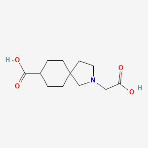 molecular formula C12H19NO4 B13960181 2-(Carboxymethyl)-2-azaspiro[4.5]decane-8-carboxylic acid 