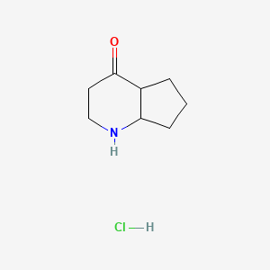 molecular formula C8H14ClNO B1396019 Hexahydro-1H-cyclopenta[b]pyridin-4(4aH)-one hydrochloride CAS No. 120641-01-2