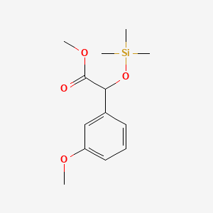 molecular formula C13H20O4Si B13960192 Methyl (3-methoxyphenyl)[(trimethylsilyl)oxy]acetate CAS No. 55590-93-7