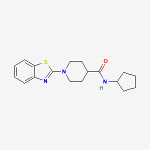 1-(benzo[d]thiazol-2-yl)-N-cyclopentylpiperidine-4-carboxamide