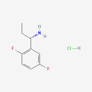 molecular formula C9H12ClF2N B1396026 (S)-1-(2,5-二氟苯基)丙胺盐酸盐 CAS No. 1217437-41-6