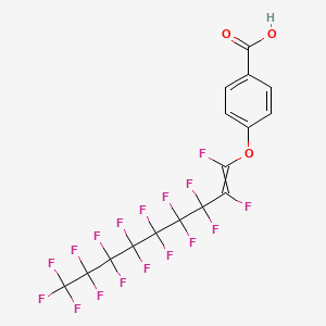 4-[(1,2,3,3,4,4,5,5,6,6,7,7,8,8,9,9,9-Heptadecafluoronon-1-en-1-yl)oxy]benzoic acid