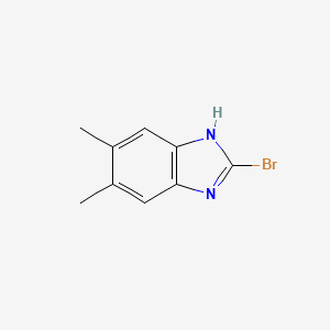 molecular formula C9H9BrN2 B1396028 2-溴-5,6-二甲基-1H-苯并[d]咪唑 CAS No. 1189164-12-2