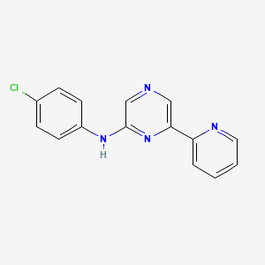 (4-Chloro-phenyl)-(6-pyridin-2-yl-pyrazin-2-yl)-amine