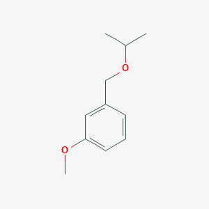 molecular formula C11H16O2 B13960318 1-Methoxy-3-{[(propan-2-yl)oxy]methyl}benzene CAS No. 778613-10-8