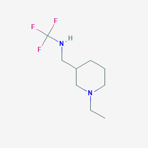 N-((1-ethylpiperidin-3-yl)methyl)-1,1,1-trifluoromethanamine