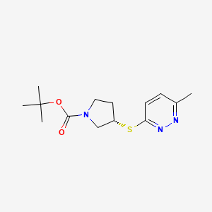 (S)-3-(6-methyl-pyridazin-3-ylsulfanyl)-pyrrolidine-1-carboxylic acid tert-butyl ester