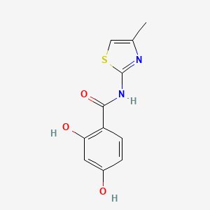 2,4-dihydroxy-N-(4-methyl-1,3-thiazol-2-yl)benzamide