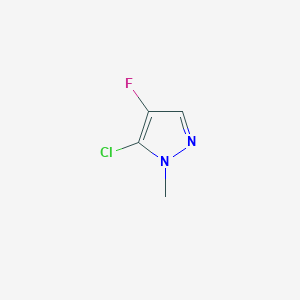 molecular formula C4H4ClFN2 B13960371 5-Chloro-4-fluoro-1-methyl-1H-pyrazole 